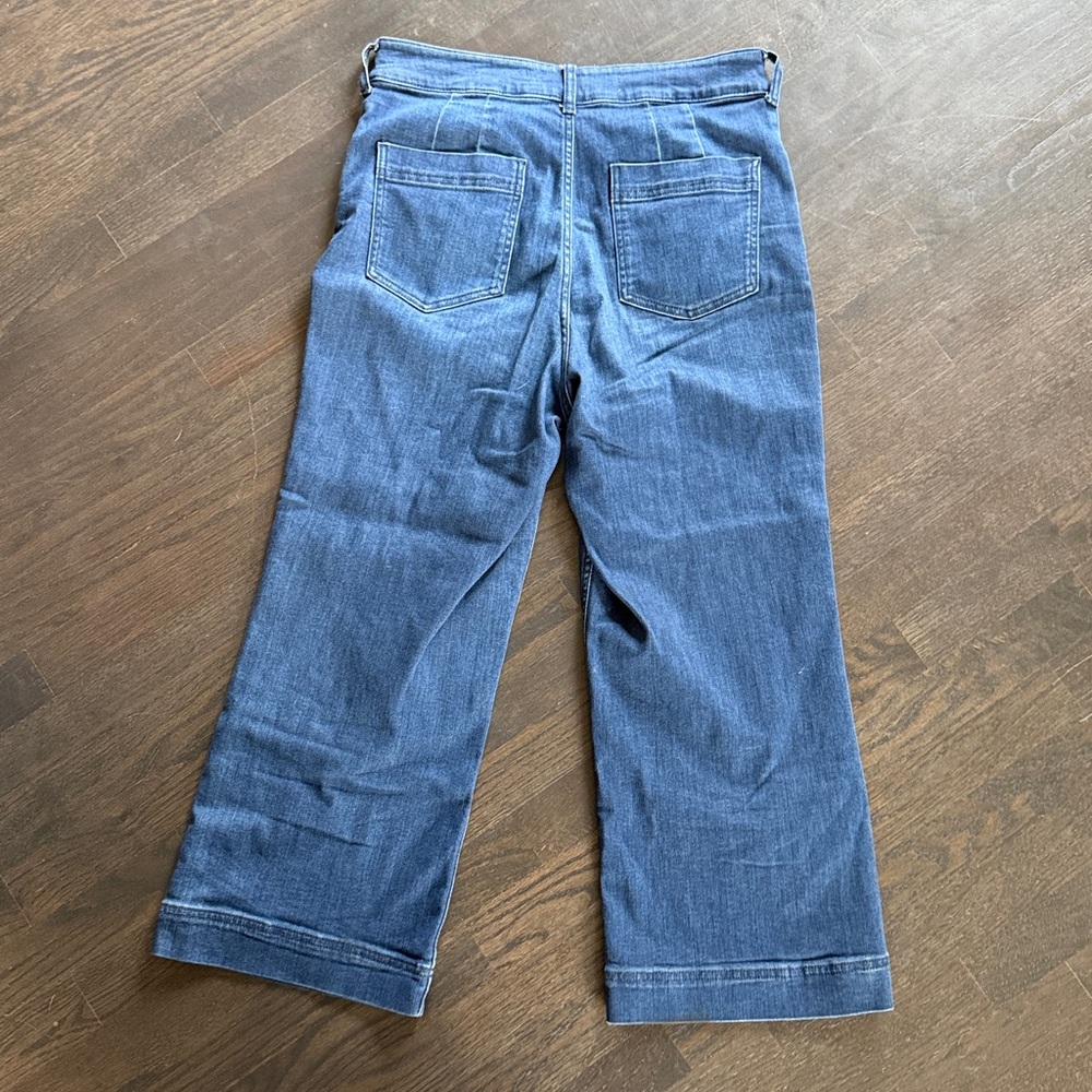 Pilcro High Rise Cropped Flare Wide leg jeans 31 - Picture 8 of 8